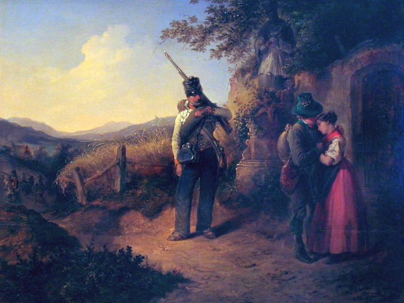1816-Johann Friedrich Treml - L'addio della recluta